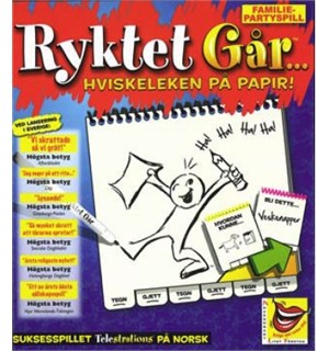 Ryktet Går Brettspill - Norsk utgave Årets selskapsspill Terningkast 6 VG 